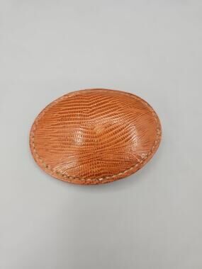 Dun Dee Belt Buckle Brown Genuine Leather 3 7/8" X 2 7/8" fits 1 1/2" 80799